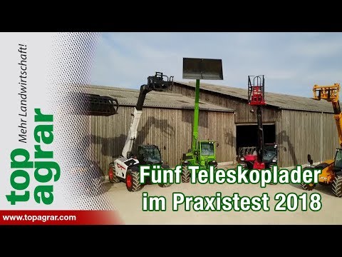 Five telehandlers in the top agrar practical test: Dieci, Merlo, Manitou, JCB, Bobcat