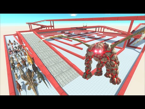 ESCAPE FROM ALIEN GOLEM - Animal Revolt Battle Simulator