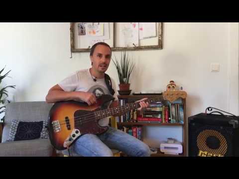 Funk bass dominant seventh with diminished substitutions