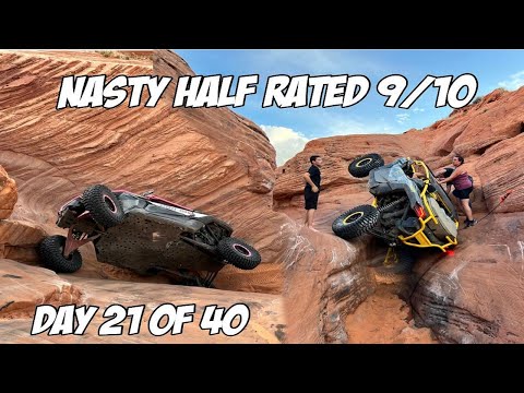 First Trail we Hit at Sand hollow was Rated a 9 | Nasty Half | We Had a Few Flops | Can Am X3