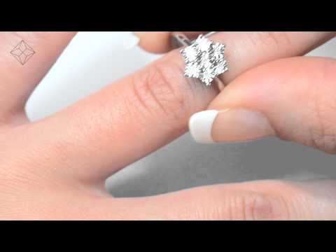 E5886 - Exquisite Diamond 0.04ct 9K White Gold Large Cluster Ring