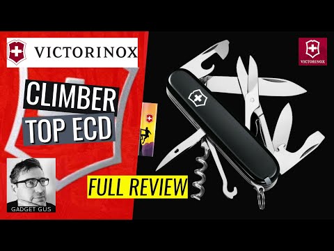 🇨🇭 Victorinox CLIMBER - A General Purpose Victorinox Knife... UNBOXING | Review | SAK | EDC | Black