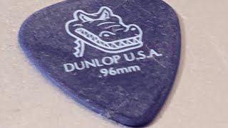 Video thumbnail for Review of Jim Dunlop Gator Grip 0.96mm guitar pick by earthsteward9 Guitar Pick Reviews