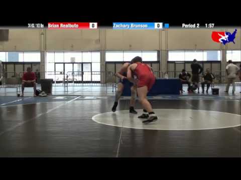 Brian Realbuto vs. Zachary Brunson at 2013 Junior Nationals - FILA - FS