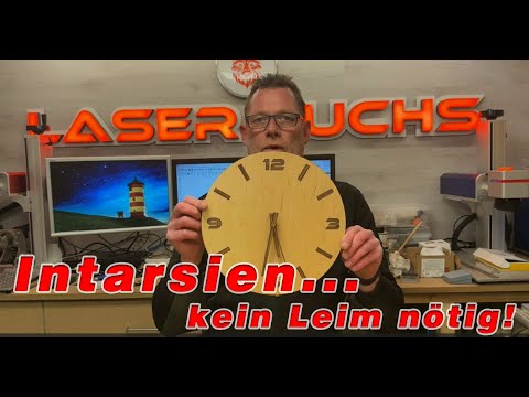 Lightburn Achsen kalibrieren - Uhr mit Intarsien herstellen