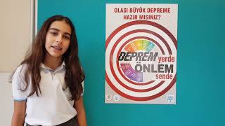 Türkiye Deprem Vakfı ve Ali Haydar Ersoy Ortaokulu Deprem Afiş çalışması