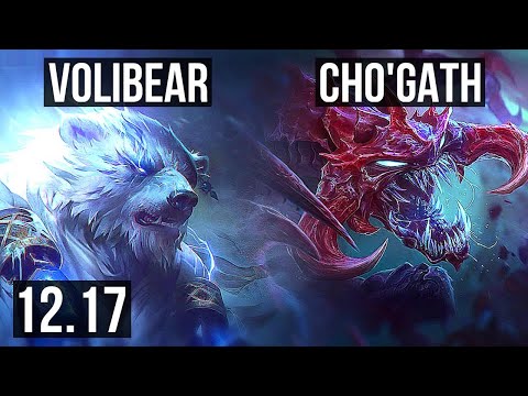 VOLIBEAR vs CHO'GATH (TOP) | 7/1/5, 600+ games, Godlike | EUW Master | 12.17
