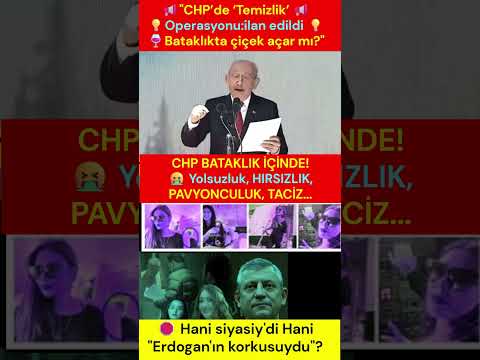 🚨 CHP'DE İPLER KOPTU: KILIÇDAROĞLU'NDAN SERT REST! 🚨⚠️ CHP'DEKİ BU ÇÜRÜMEYE KİM DUR DİYECEK?⚠️