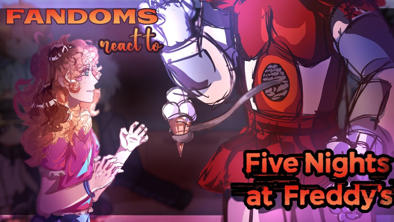 Fandoms react to FNAF | 2X | 2/7 | By Himari || gacha club