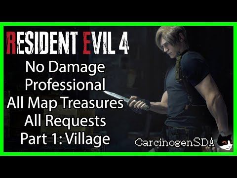 [Part 1, Village] Resident Evil 4 Remake (PC) - No Damage Professional, All  Treasures, All Requests