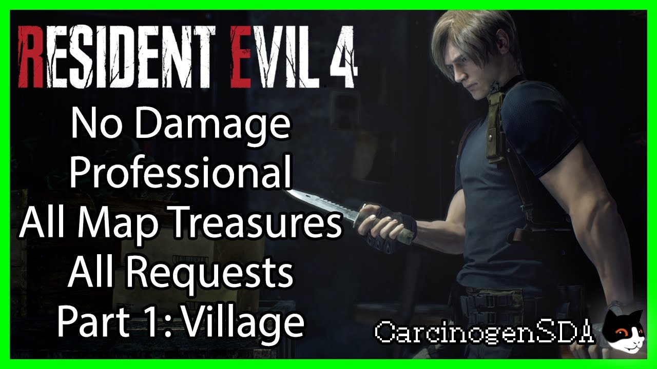 [Part 1, Village] Resident Evil 4 Remake (PC) - No Damage Professional, All  Treasures, All Requests