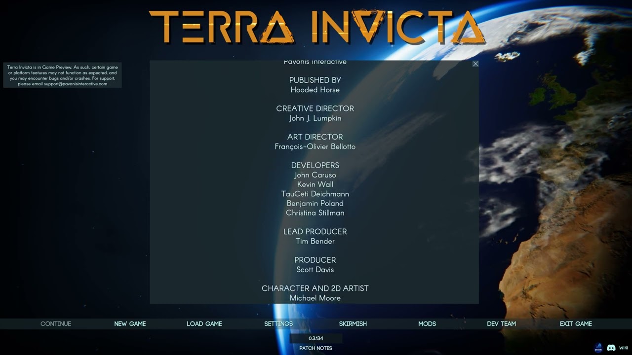 Terra Invicta PC Settings & Controls