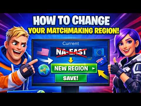 Changer la r&eacute;gion de matchmaking Fortnite pour comparer le ping