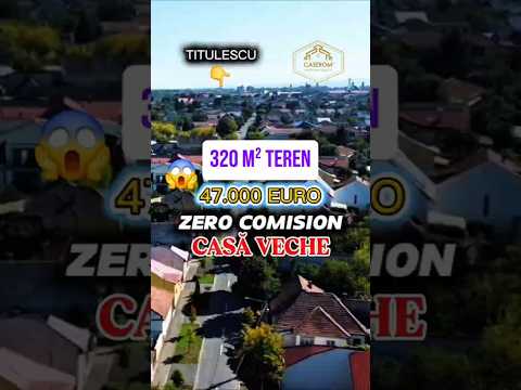 VIDEO | Oportunitate | Teren intravilan 320 m² + casa veche in Titulescu — Video