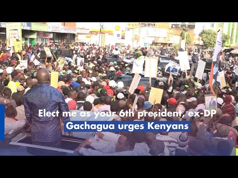 Elect me as your 6th president, ex DP Gachagua urges Kenyans