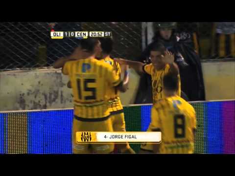 Gol de Figal. Olimpo 1 - Central 0. Fecha 9. Primera División 2016