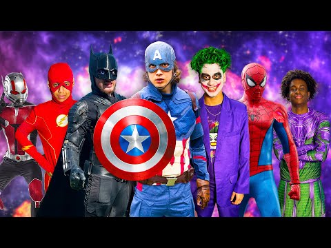 Superheroes VS Supervillains - Among Us!