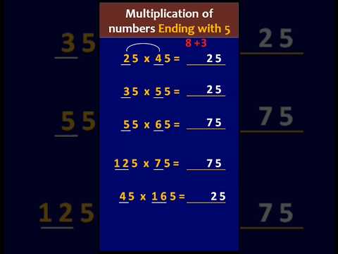 Multiplication trick|| Any numbers ending with 5 ||@Jayasreemaths
