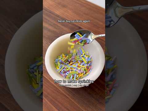 never buy sprinkles again - here's how to make them from scratch (it's dried icing) #recipe