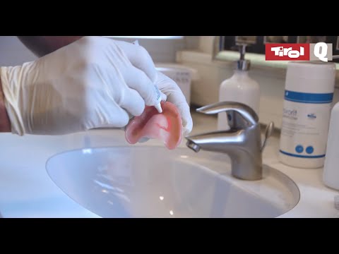 Wieviel Haftcreme wird bei einer Zahnprothese benötigt?