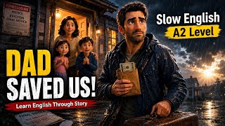 He Risked Everything to Save His Family ❤️ | Slow English A2 Level 