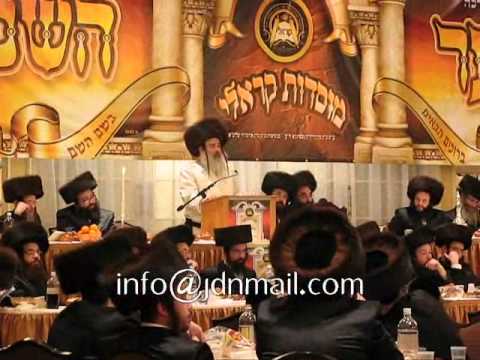 Krula Rebbe Speaking @ A Dinner - Teves 5772