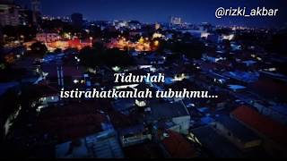 Download lagu Status Wa kekinian 'Tidurlah' TERBARU plus liriknya mp3