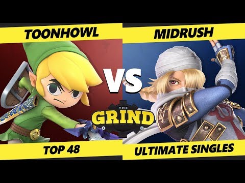 The Grind 113 Top 48 - toonHowl (Toon Link) Vs. MidRush (Inkling, Sheik) Smash Ultimate - SSBU
