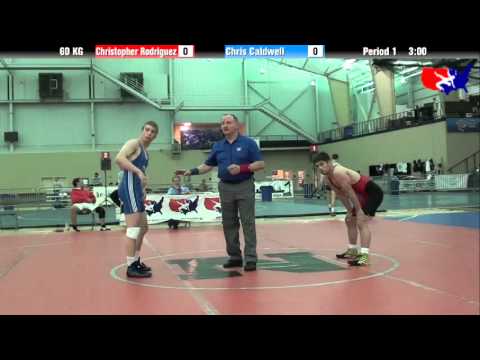 Christopher Rodriguez vs. Chris Caldwell at 2013 ASICS University Nationals - GR
