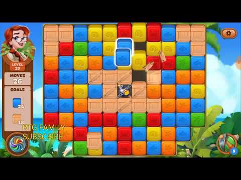 Lost island match 3 blast adventure level 39 MYSTERY ISLAND HD 1080P