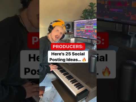 25 Producer Social Media Post Ideas #shorts #producer