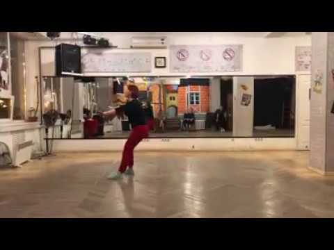 jump toe kick step, scissors, fall of the log variations, big apple (part)