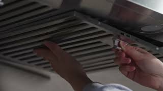 EMPV-30RH15F 30 Inch Ductless Range Hood 300 CFM Slim Stainless Steel