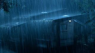 Beat Stress & Say Goodbye to Insomnia in 3 Minutes 🌧️ | Heavy Rain & Thunder on Tin Roof