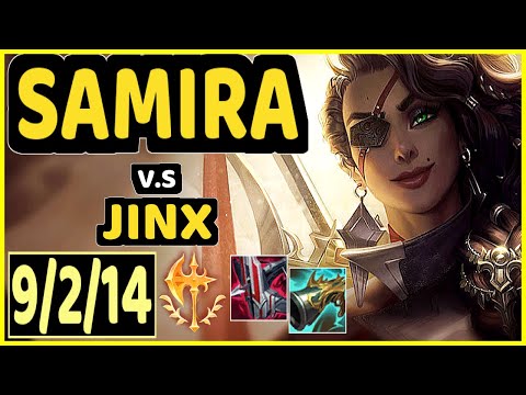 SAMIRA vs JINX - 9/2/14 KDA BOTTOM ADC GAMEPLAY - KR Ranked DIAMOND