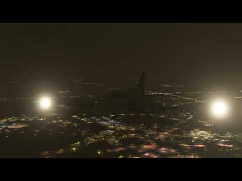 MSFS 2020 | VFR Nightime Touch and Go at KILG in the Cessna 414