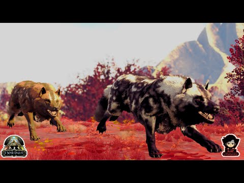 Taming The Most Beautiful R-DireWolf Pack 😍😍 | Ark Survival Evolved - Fjordur ||