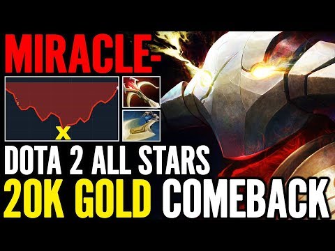 Miracle Sven NOT HUMAN Comeback 20K Gold Dota 2