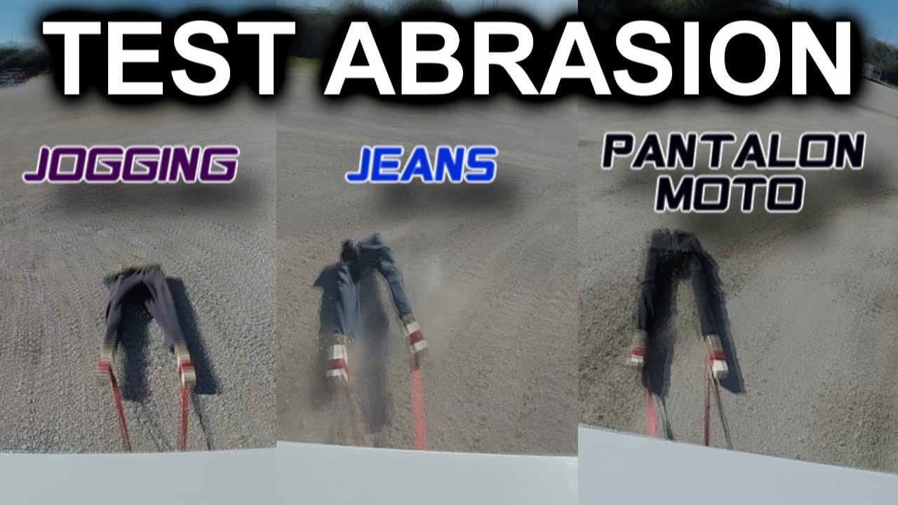 Test ABRASION: Quel type de pantalon protège le mieux à moto 