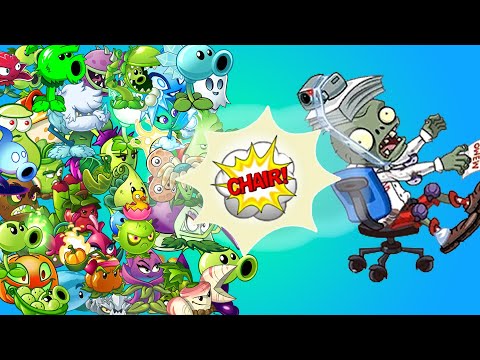 PVZ2 Difficult Challenge - Every Plants Vs ZCorp Chair Racer Zombie LEVEL 10 - Which Plant Will Win?