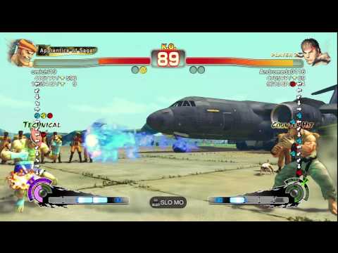 omichi19 [Adon] vs. Andromeda0116 [Ryu] | SSF4 Arcade Edition