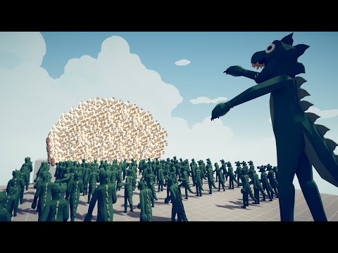 100x INDOMINUS REX + GIANT vs EVERY GOD | Totally Accurate Battle Simulator TABS