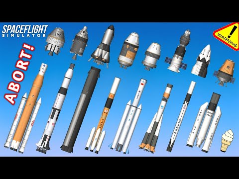 World's Rocket Abort Compilation in Spaceflight Simulator