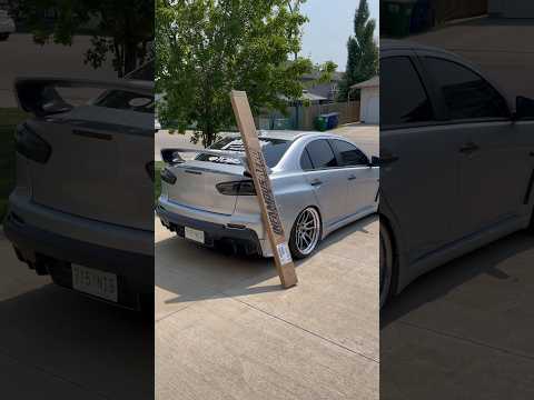 Come with me to install infamous aero’s evo x side skirts. #evox #mods #jdm #low
