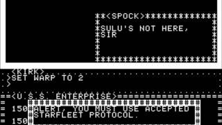 Star Trek: The Kobayashi Alternative for the Apple II