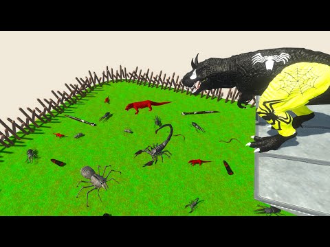 CARNIVORE DINOSAURS JUMP INTO THE VENOMOUS ANIMALS WORLD - Animal Revolt Battle Simulator