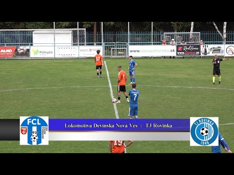 Lokomotíva Devínska Nová Ves : TJ Rovinka 1 : 3  zostrih  IV. liga BFZ 3. kolo 2526 HD.