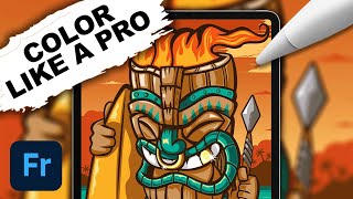 4 BEST Ways To Color Your Artwork In Adobe Fresco 2025 | Beginner 101