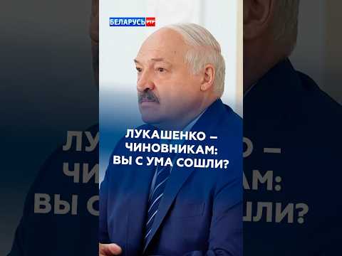 Лукашенко – чиновникам: Вы с ума сошли? #лукашенко #новости #политика #беларусь #батька