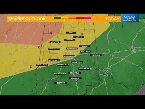 Monday midday Live Doppler 13 Indiana forecast - Aug. 29, 2022